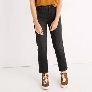 MADEWELL | perfect vintage crop jean in faded black